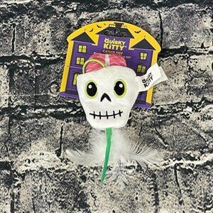 Quirky Kitty  Pick Your BRAIN Skull Hide-A-Toy Catnip Filled Cat Toy Halloween